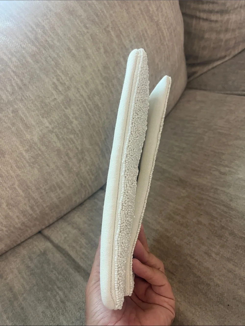 BOUTIQUE Love Heart Beaded Clutch Bridal